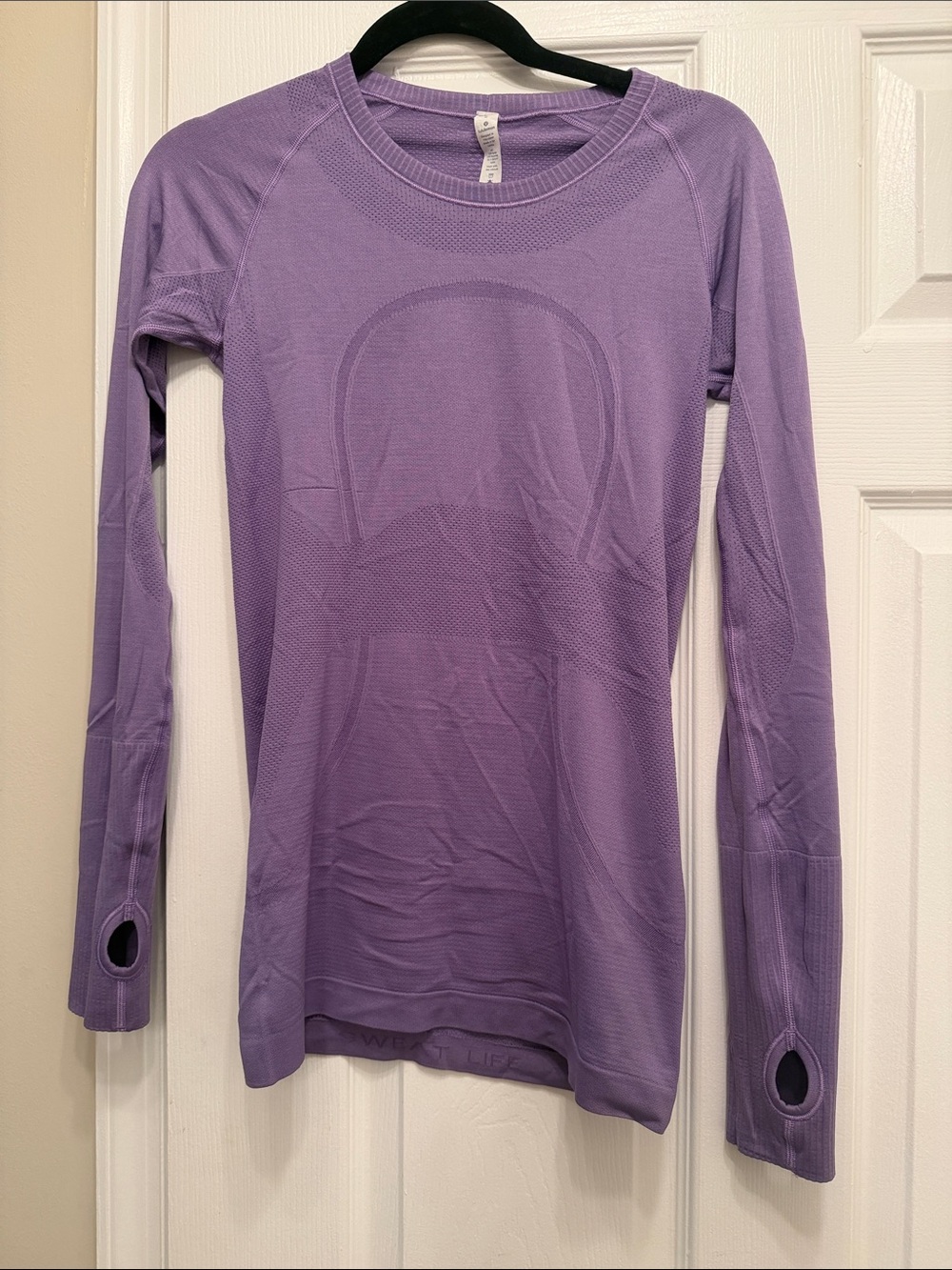 lululemon athletica Lavender Long-Sleeve Thumbhole Top
